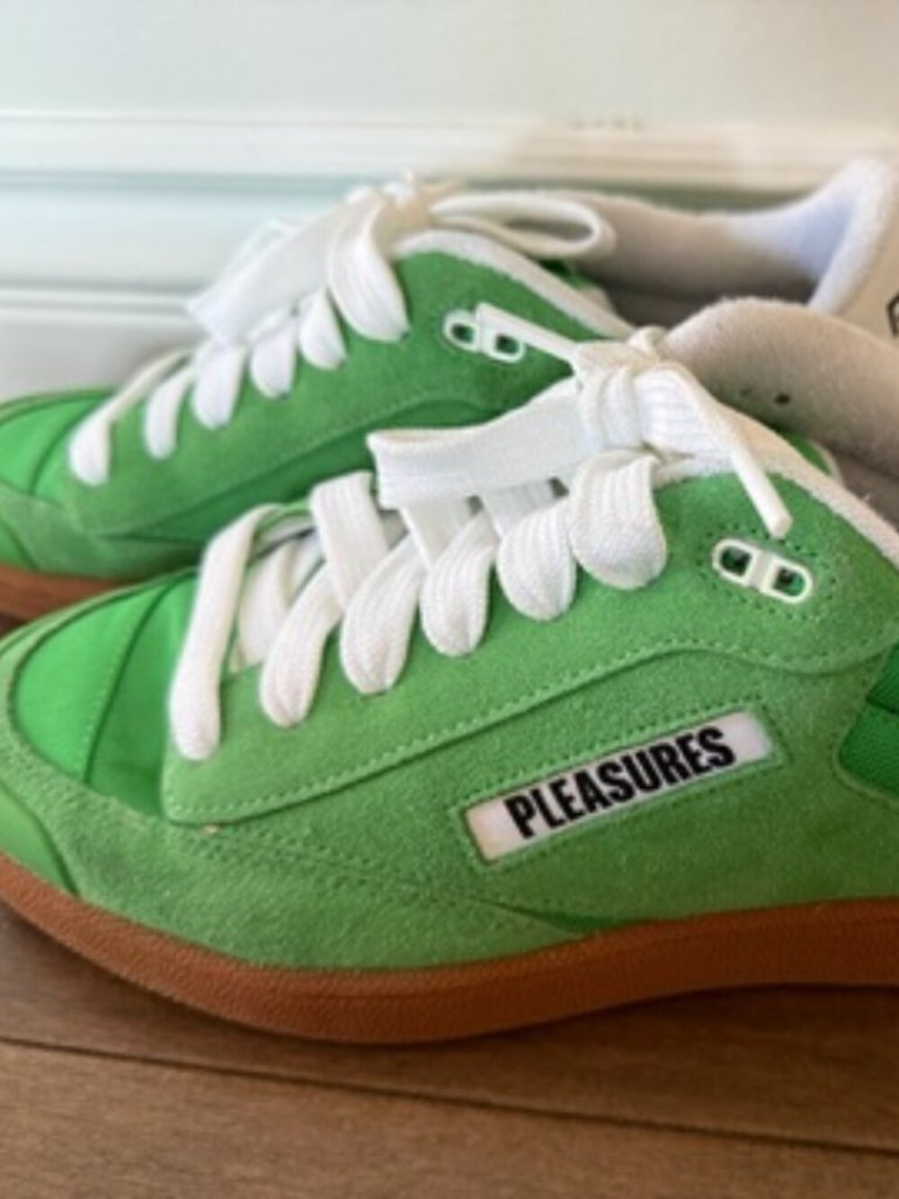 Reebok Pleasures Green Mens Sneakers NEW!